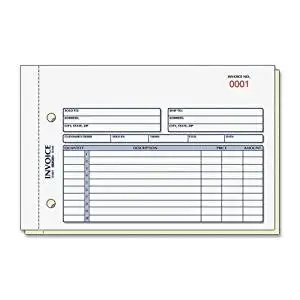 Rediform Invoice Form - 50 Sheet(s) - Stapled - 2 Part - Carbonless - 5.50" x 7.87" Sheet Size - 1Each
