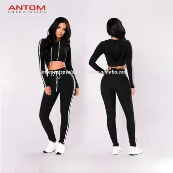 black tracksuit ladies