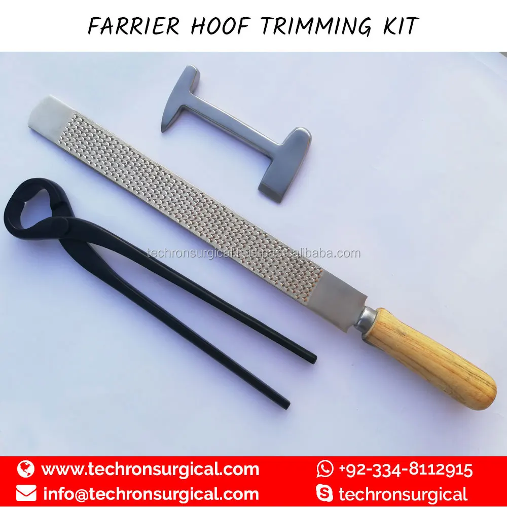 Hoof Trimming and Farrier Tools Kit