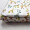 5 Yard hand Block printed Cotton Fabric Cambric fabric Natural Animal Giraffe Wooden Block Damask Print SSTH
