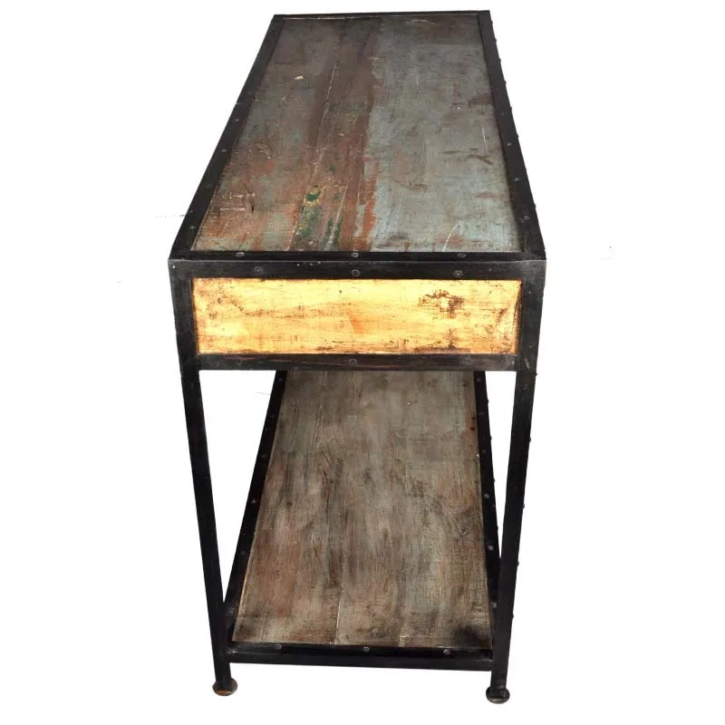 Madera 3 Cajones Industriales Hall Mesa De Consola Buy Madera 3