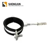 Pipe Fitting With Rubber Line Split Pipe Clamp