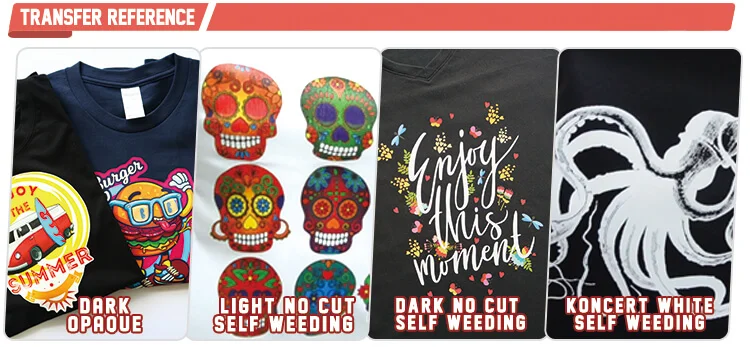 Laser Heat Dark Opaque Self Weeding Transfer Paper