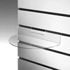 Custom Transparent Semi-circle Acrylic Bracelet Display Slatwall Tary Plexiglass Shoe Display Tray