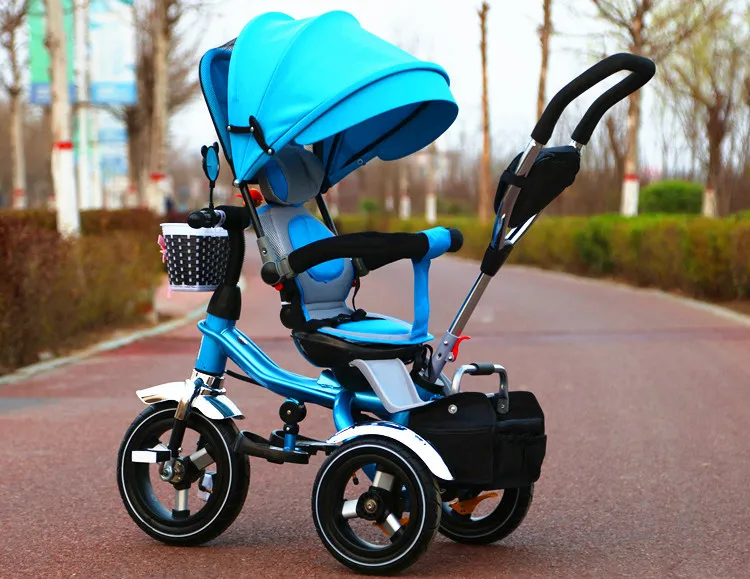 Chine 3 Roues Velo Bebe Poussette Avec Lumiere Et Musique Facile A Plier Securite Enfants Velo Bebe Tricycle 3 En 1 Buy Velo Bebe Trois Roues Poussette Bebe Avec Grandes Roues Tricycle Bebe