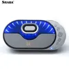 2 channels 3D bluetooth power bank music speaker with alarm clock