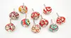 Ornated Red Ceramic Knobs Hand Painted Ceramic Door Knobs