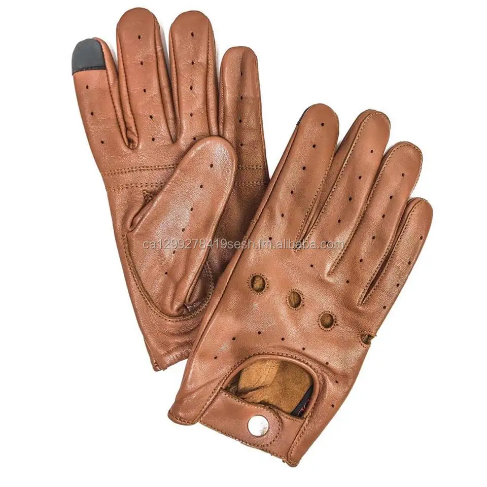 mens leather gloves touch screen