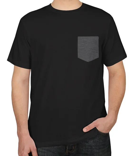 plain black t shirt with pocket