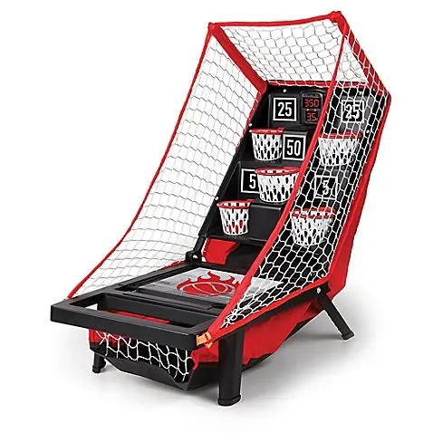 Sharper Image Fun Classic Lightweight Launch Pad Portable Tabletop Basketball Game, 10.5" L x 15.5" W x 15.25" H, Offers 1 Or 2 Player Mode