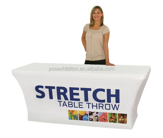 Custom Print Stretch Table Cover Fitted Draped Logo Trade Show Tablecloths  Throw Runner - Flags - AliExpress