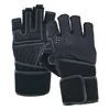 New style Weight Lifting Gloves black with red touch gloves high quality neoprene hand wrap