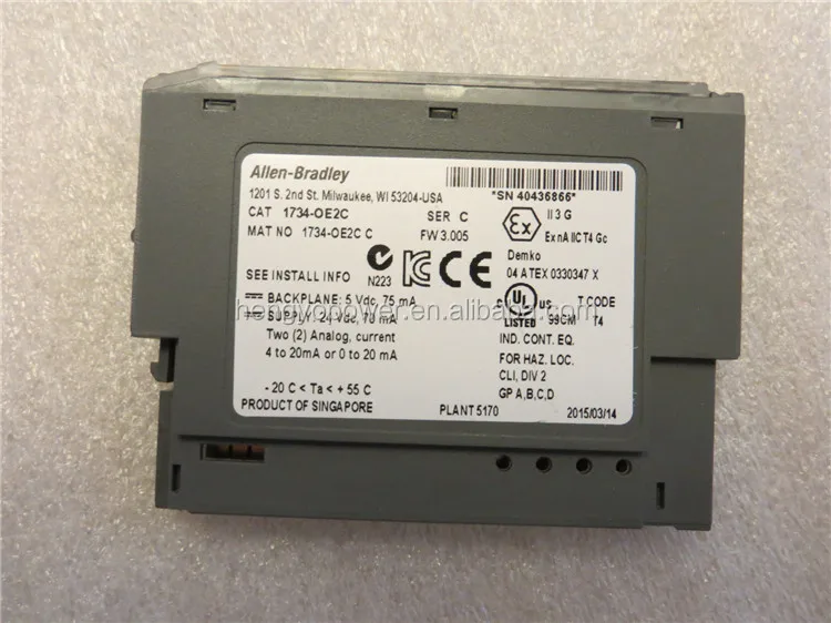 Allen-bradley Module Point I/o 2 Point Analog Output Module 1734oe2c