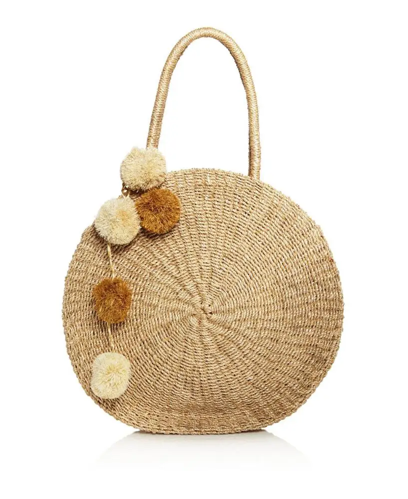 round straw bag