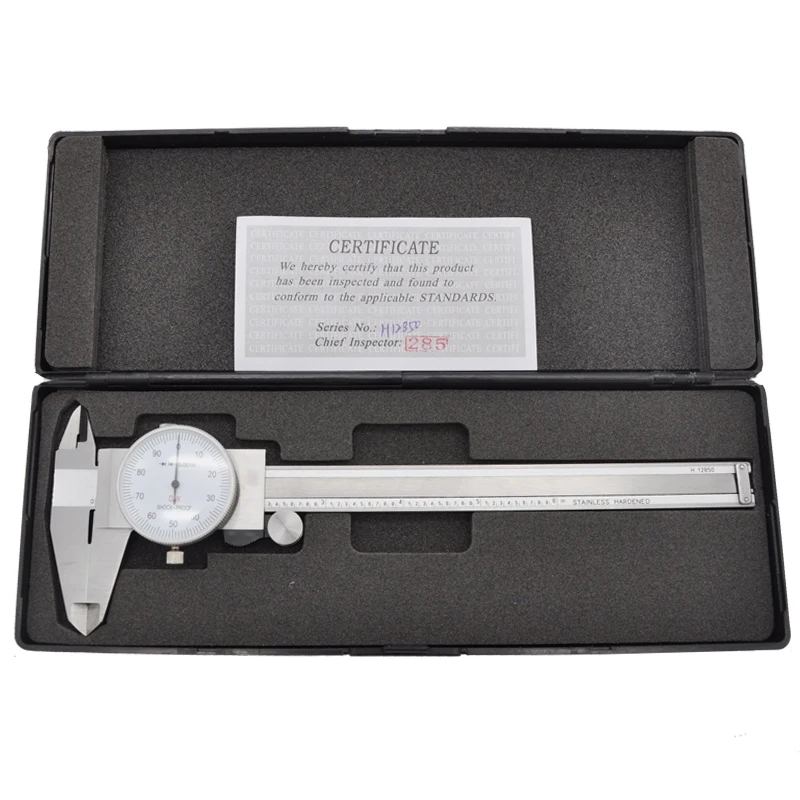 6 Inch Dial Caliper 0.01 Mm Stainless Steel Dial Gauge Vernier Caliper