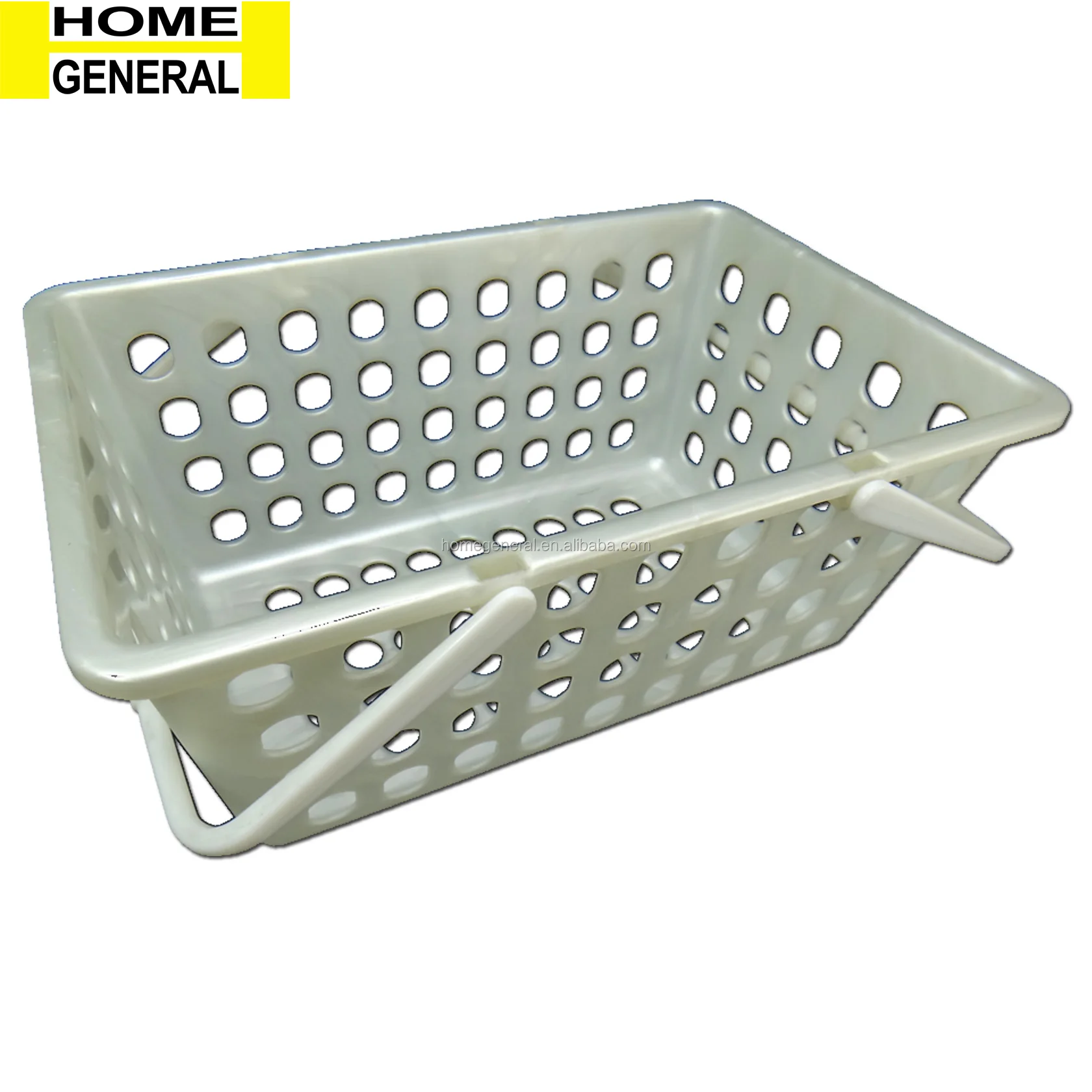 Basket General Plastic Basket With Handle Rectangle Plastic Basket Pp