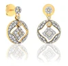 Latest Design 4.14 Grams 925 Solid Sterling Silver CZ Diamond Earrings Wholesale Price