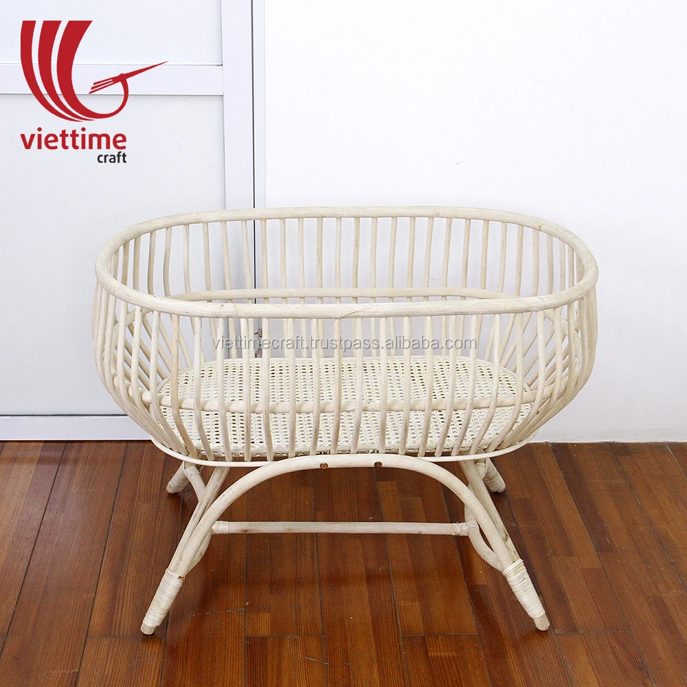 Vietnamese Rattan Crib,Rattan Baby Cradle For Saving,Small Bed For Baby