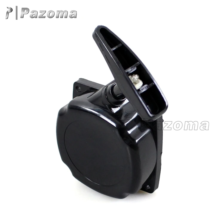 Pazoma Durable High Quality Black Plastic Motorcycle Recoil Pull