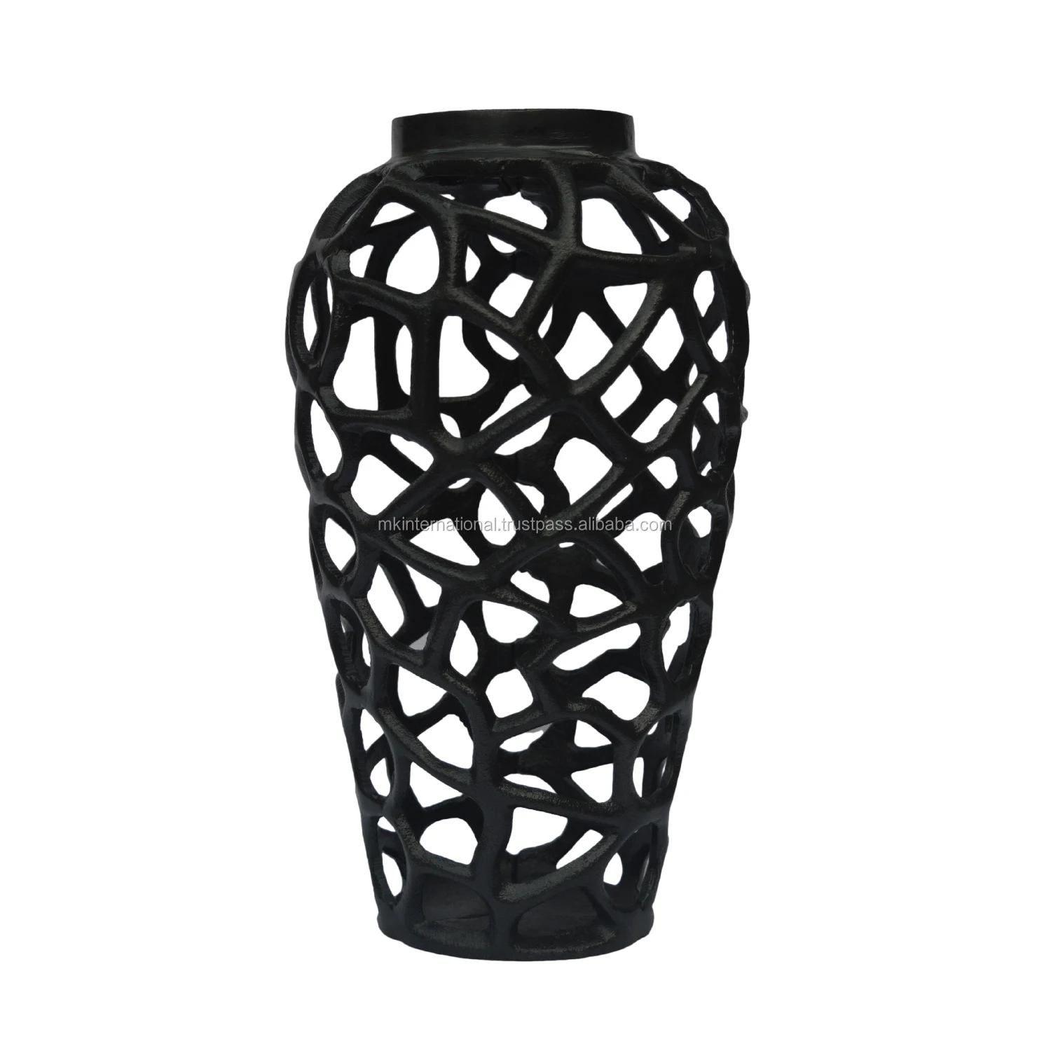 Outdoor Garden Decorative Flower Vase Aluminium Metal Design Custom