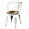 Industrial chair with wooden top