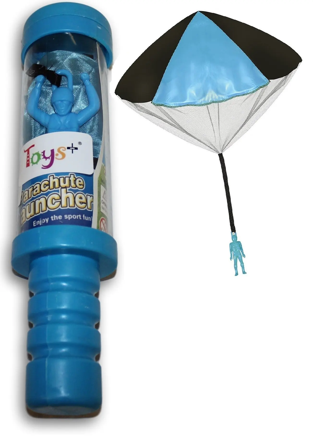 Toys+ Tangle Free Parachute Man Skydiver 1 Piece Great For Easter Baskets (Pick Your Color!)