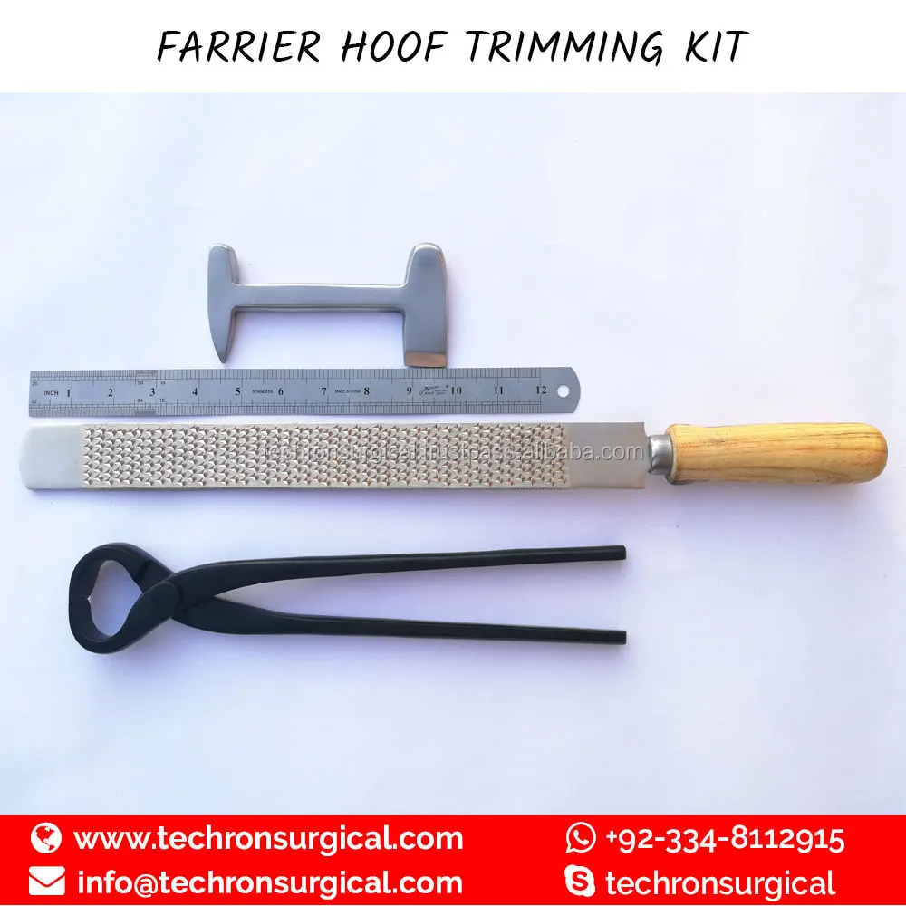 Hoof Trimming and Farrier Tools Kit