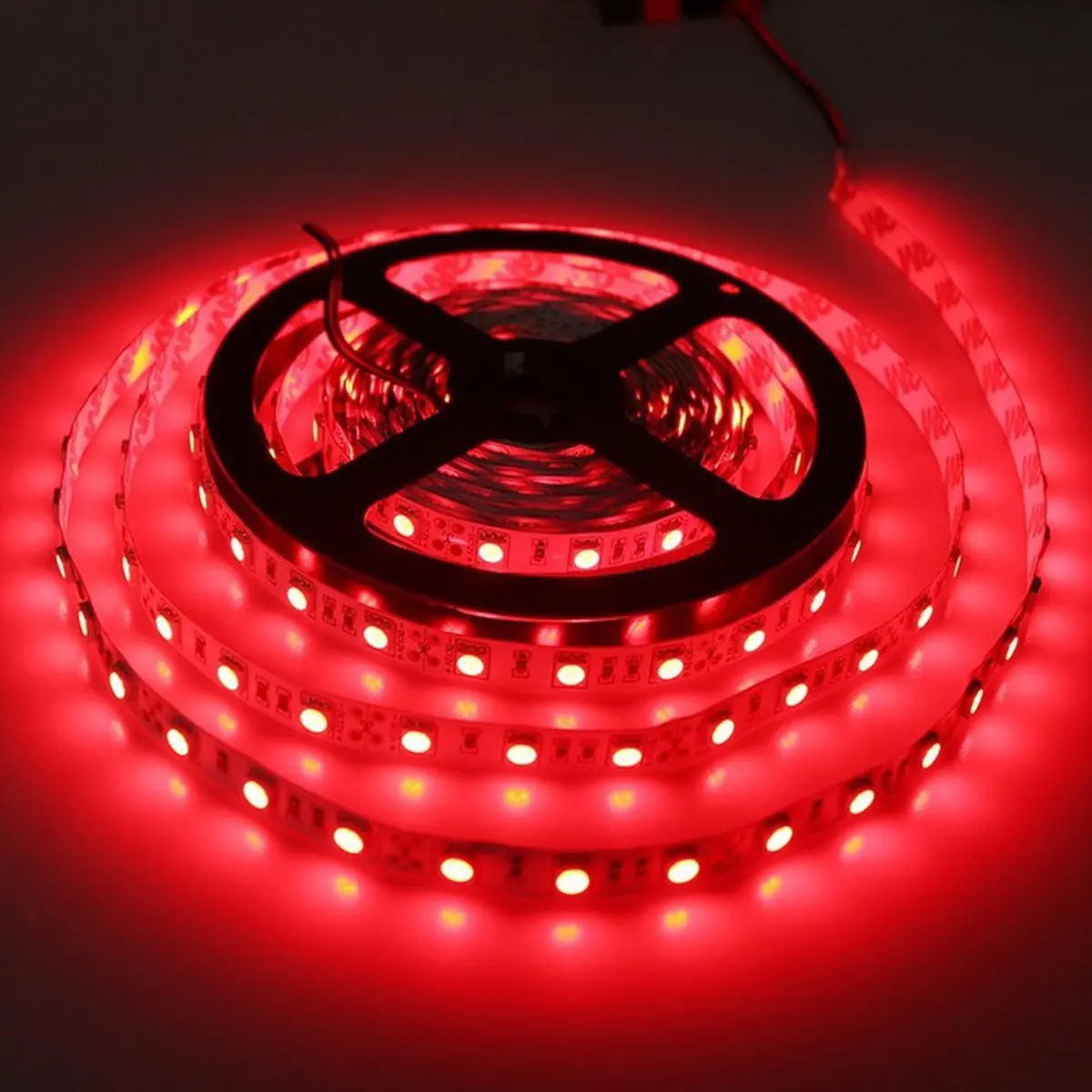 Super Bright Red Dimmable Led Strip Light,16.4ft 12v Dc 5050 Smd 300 ...