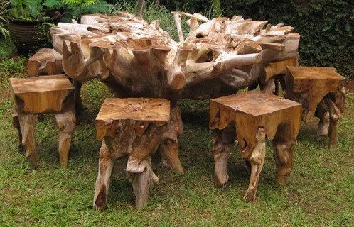 Teak Root Furniture Indonesia Teak Root Wood Round Dining Table