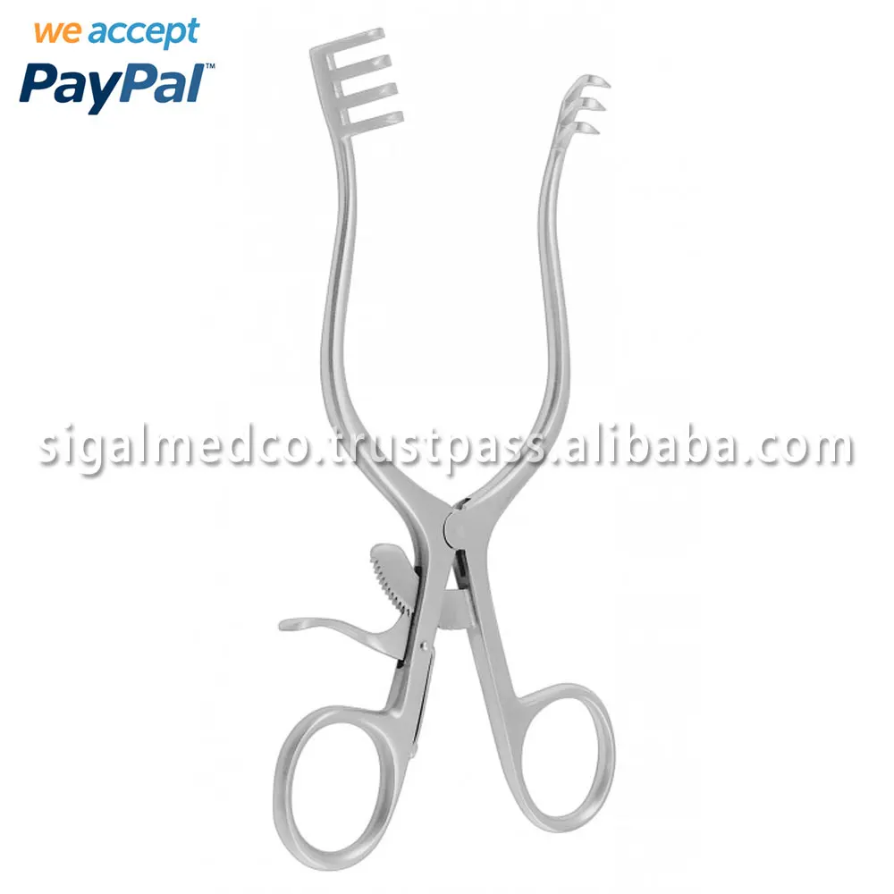 Weitlaner Selfretaining Retractor 3 X 4 Prong Sharp German Surgical