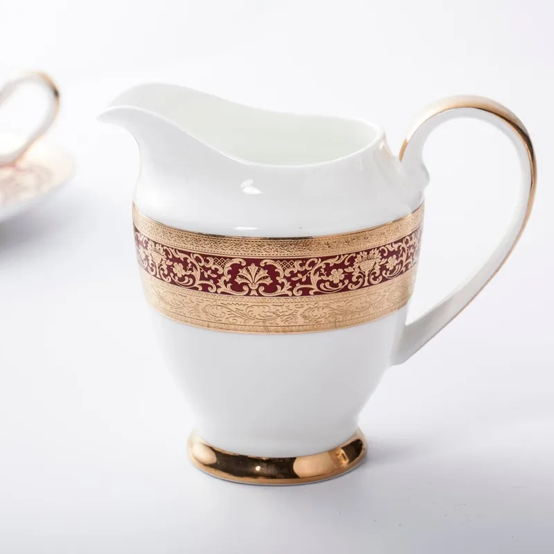 product-Two Eight-Luxury Crockery Tableware Bone China Decal Dinnerware Tea Set, Restaurant Modern L