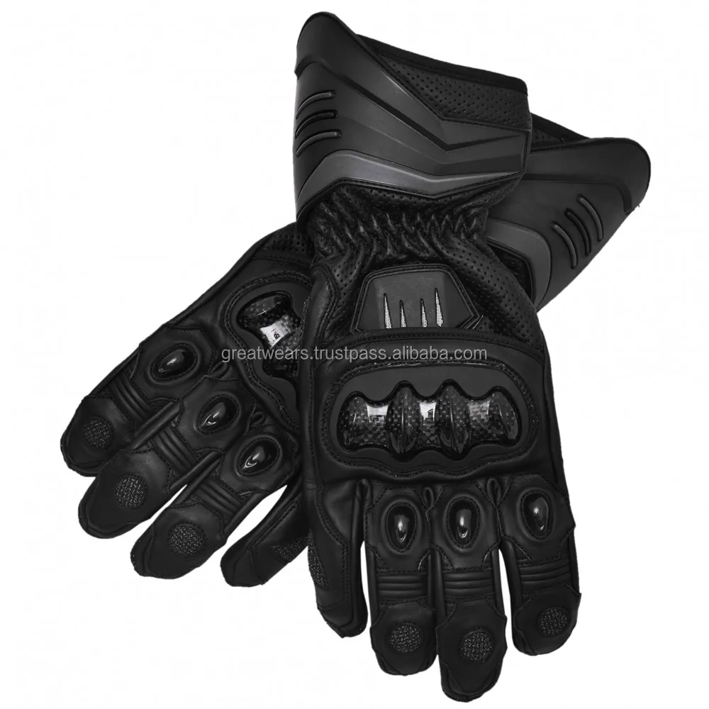 Kangaroo Flexible Leather Carbon Protective Racing Gloves Buy