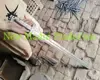 38" DAMASCUS SILVER WIRE WRAP HANDLE HANDMADE VIKING SWORD
