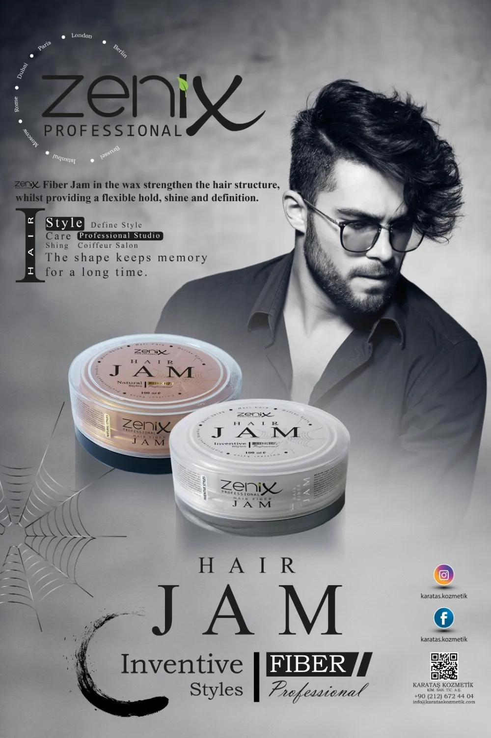 Zenix Hair Jam Natural The New Fiber Wax Buy Organic Hair Wax