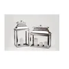 silver metal stainless steel candle lantern for party event decoration