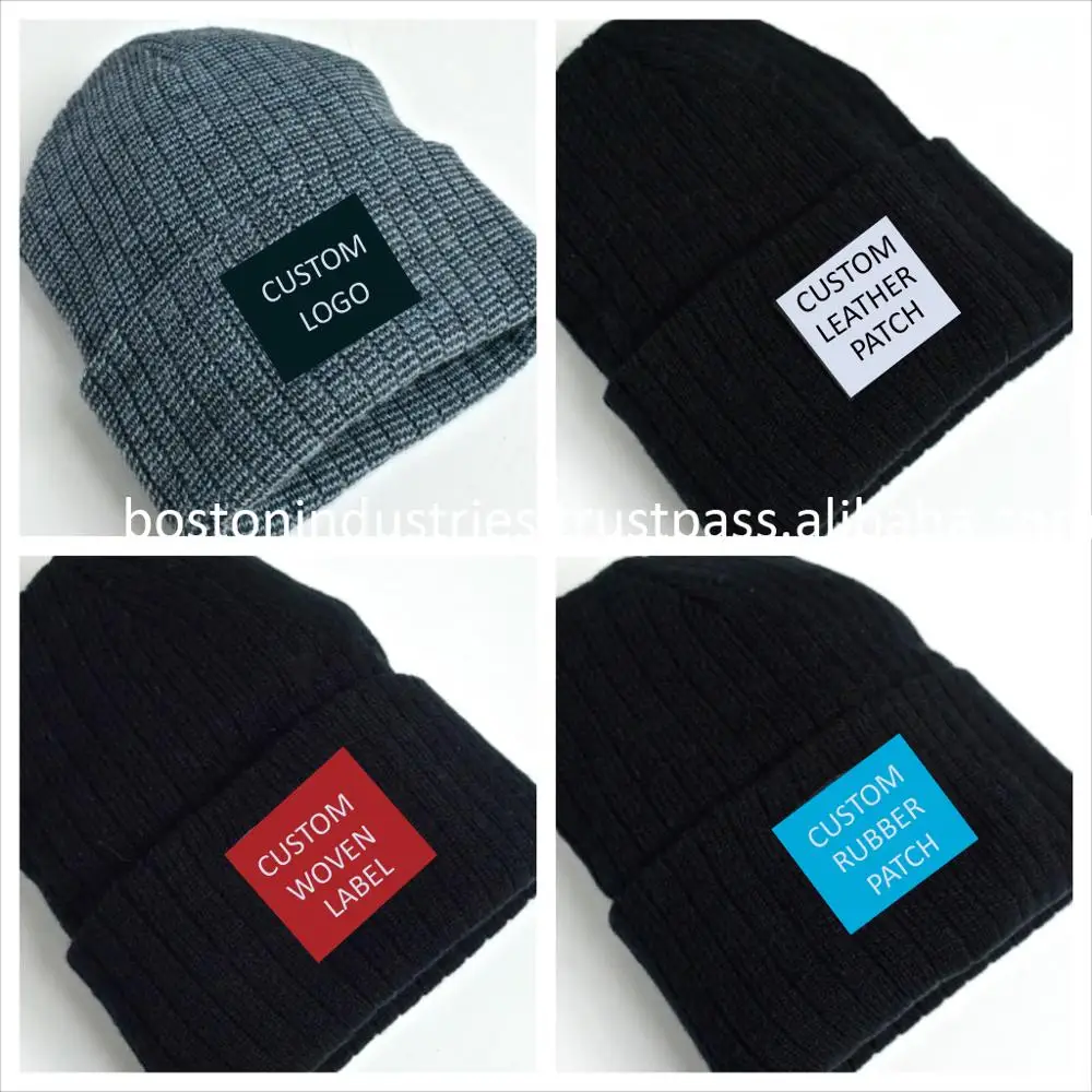 Custom Woven Label Beanie Winter Hats At Boston Industries Buy Custom