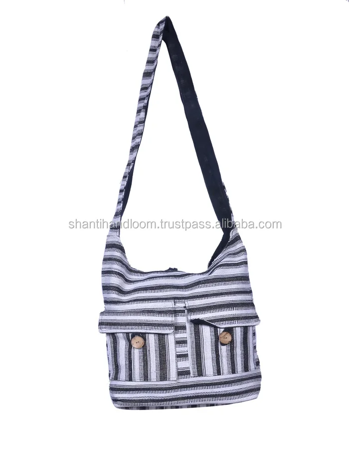 cotton shoulder bag for ladies