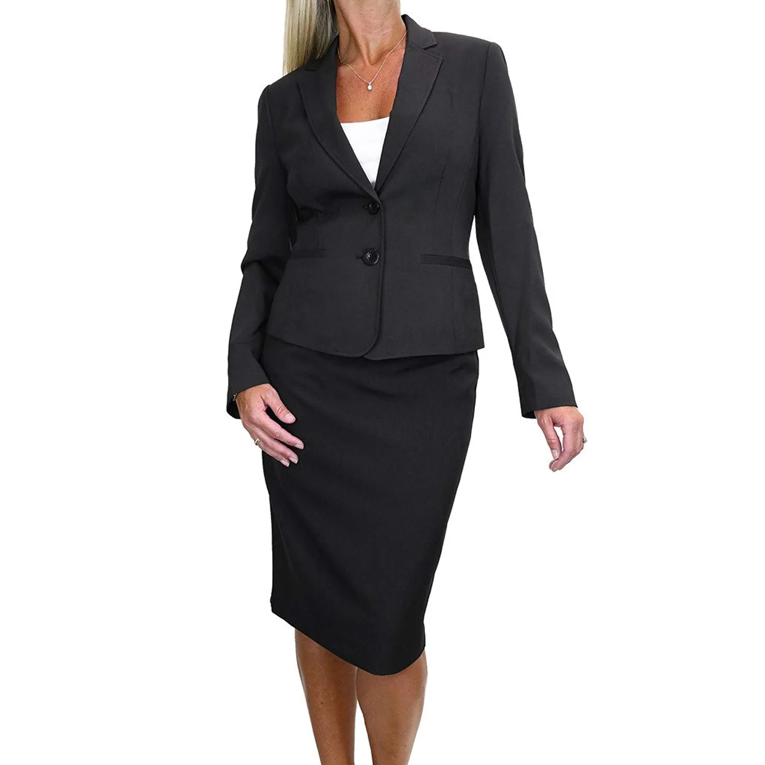 Womens Fully Lined Skirt Suit Smart Business Office NEW 