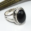 Surpassing Black Onyx Bezel Setting 925 Sterling Silver Oval Ring, Gemstone Silver Jewelry 2018, Hot Silver Jewelry