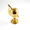 High Quality Hot Selling Nautical Vintage Small 2 Inch Diameter Brass Metal World Globe with Metal Base and Arc