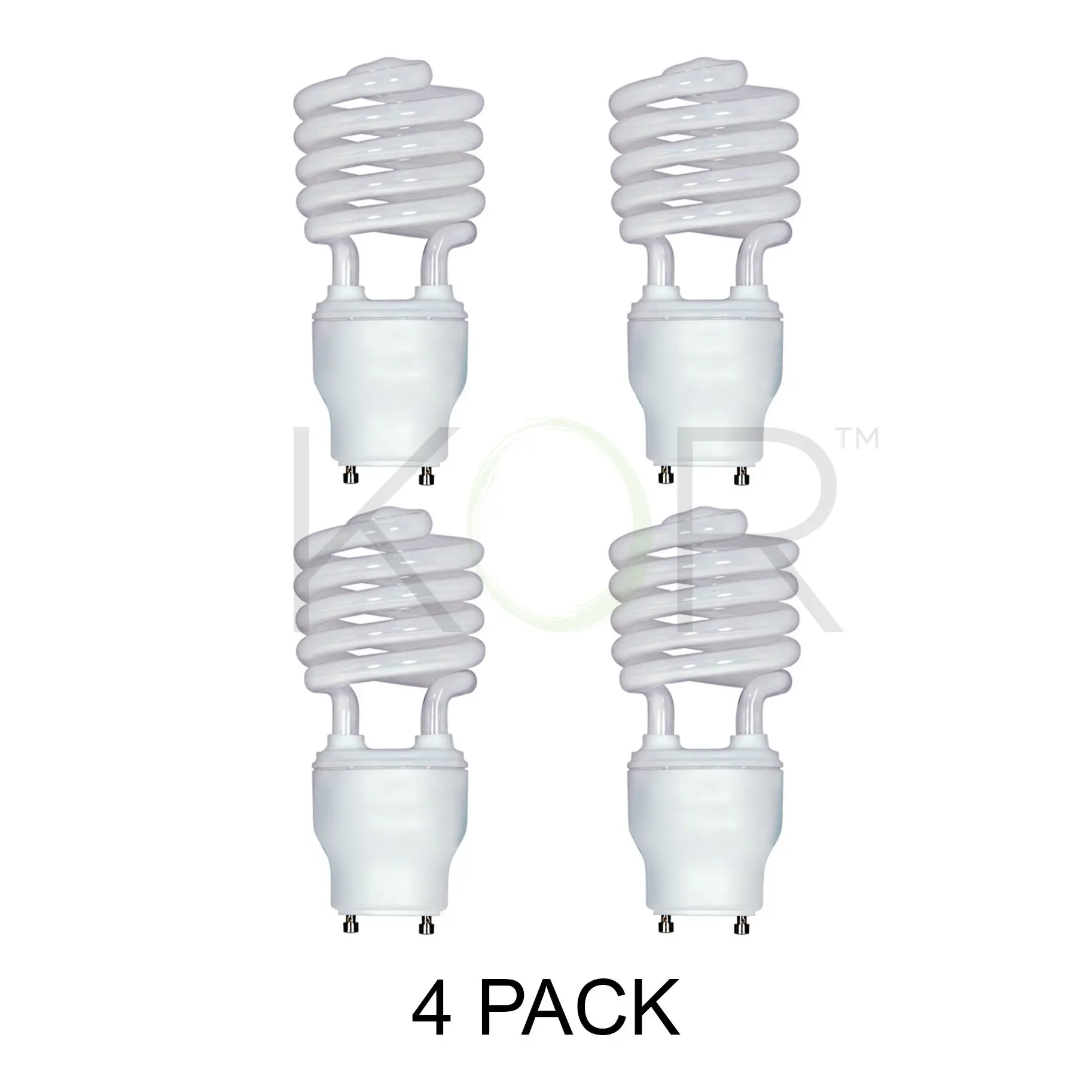 23W Mini Spiral CFL GU24 Base 2700K Compact Fluorescent Light Bulb 100W Equal