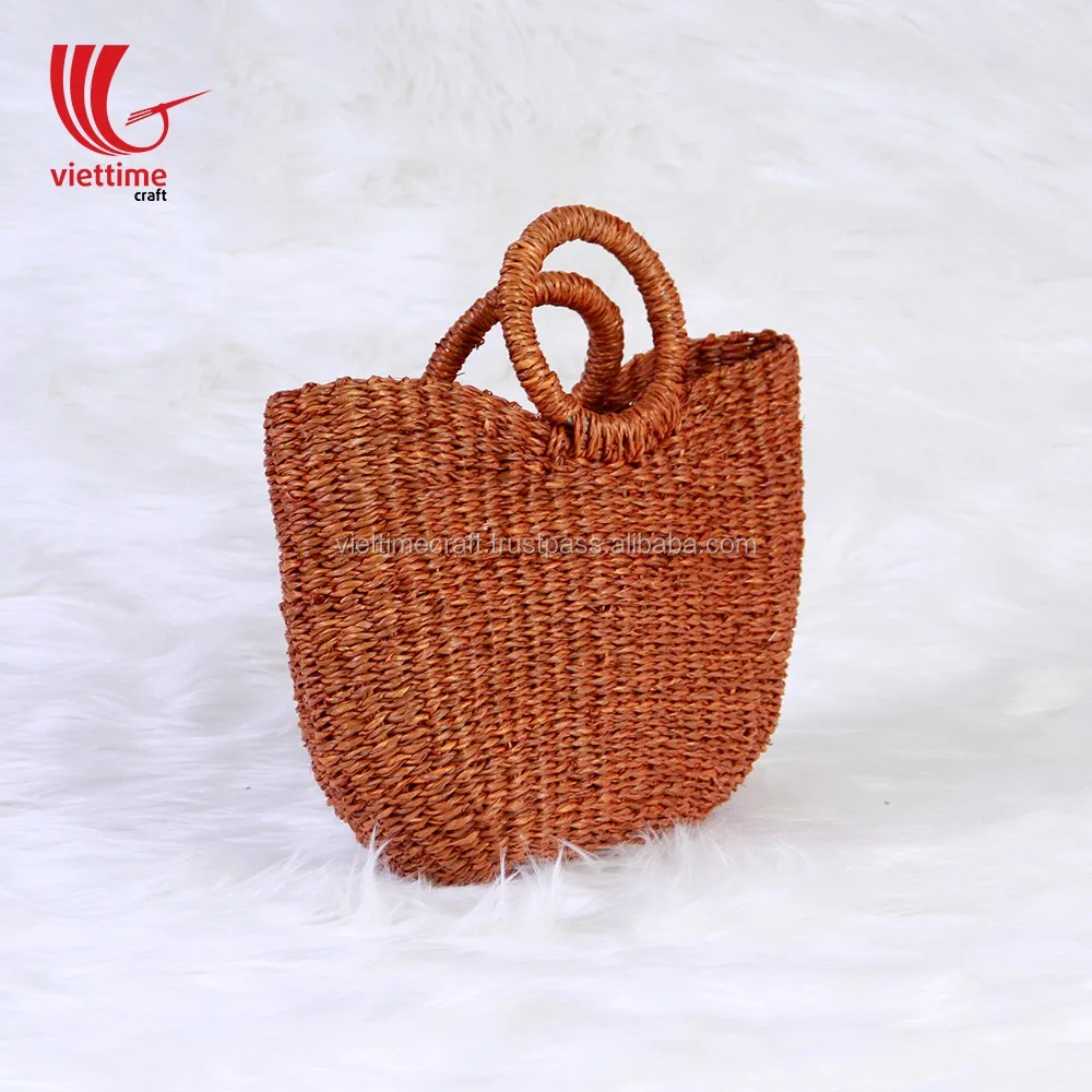 half moon straw tote