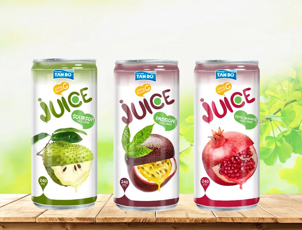 Vietnam Factory Produce And Export Fruit Juice Drink With Fda