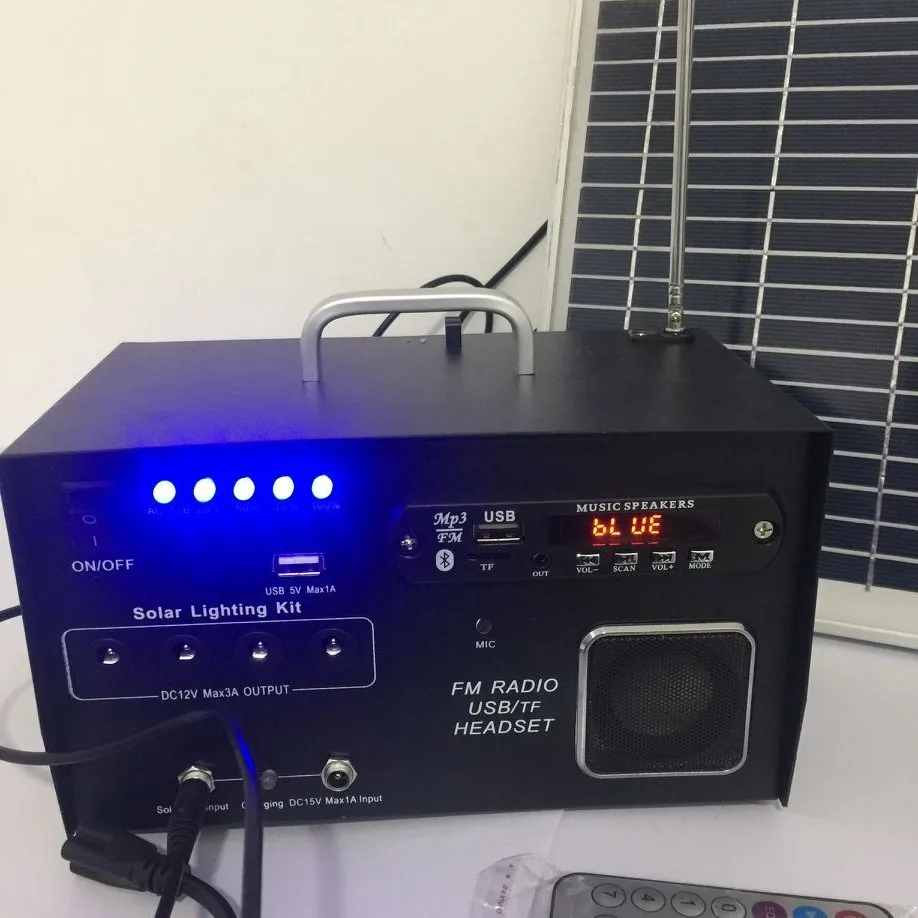 10w solar light system with FM radio ibluetooth function