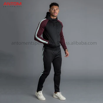 muscle fit tracksuit bottoms