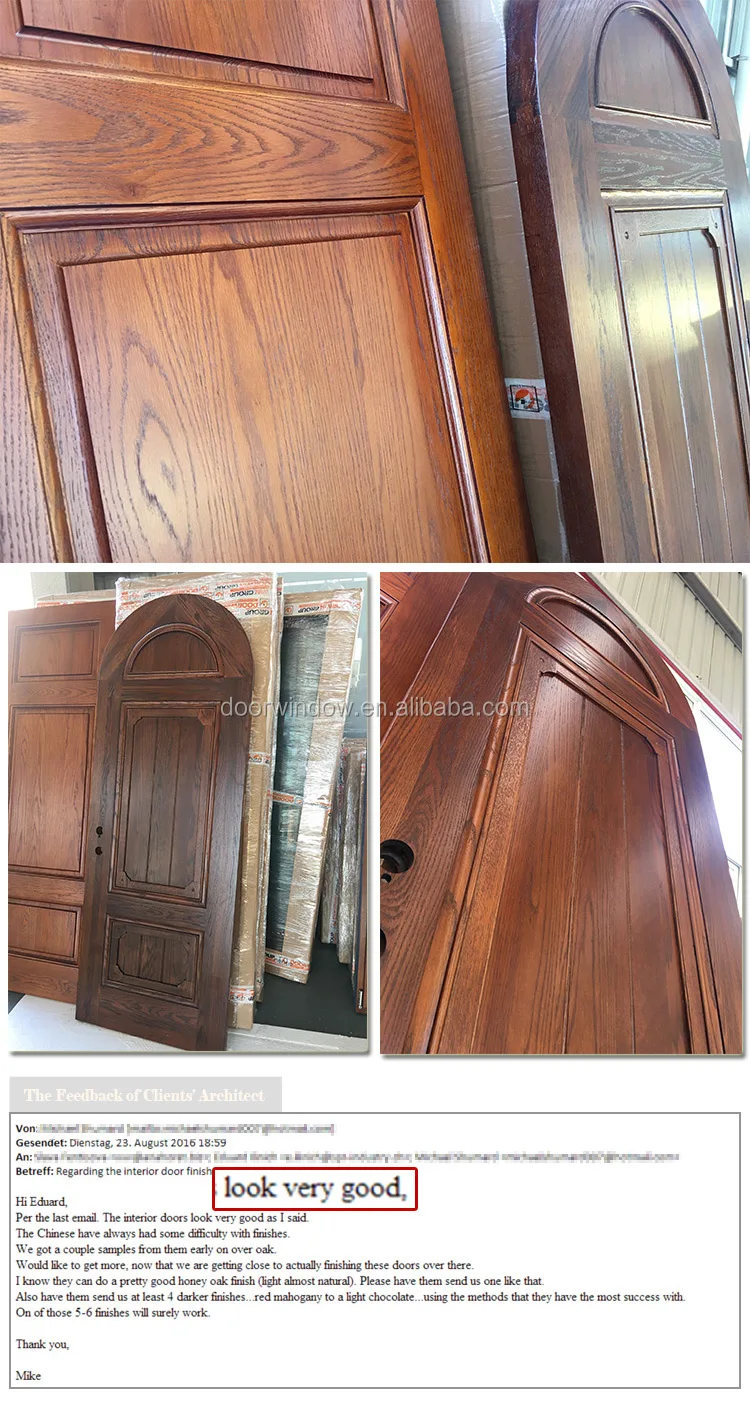 American style new product ideas 2018 special door with oak solid wood