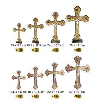 Jerusalem Standing Decoration Wooden Crosses Olive Wood Crosses