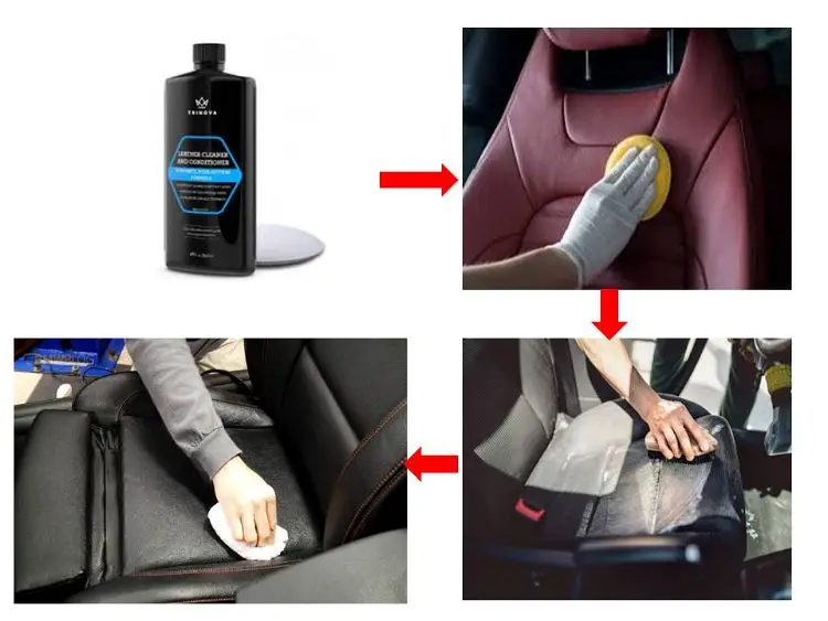 Car Active Leather Cleaner Deep Cleaning Agent Works For Both Black And