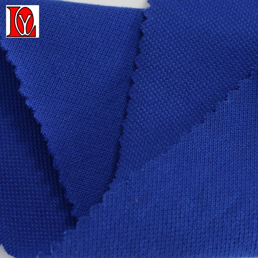 
cotton recycle polyester pique fabric with MVS low pilling 