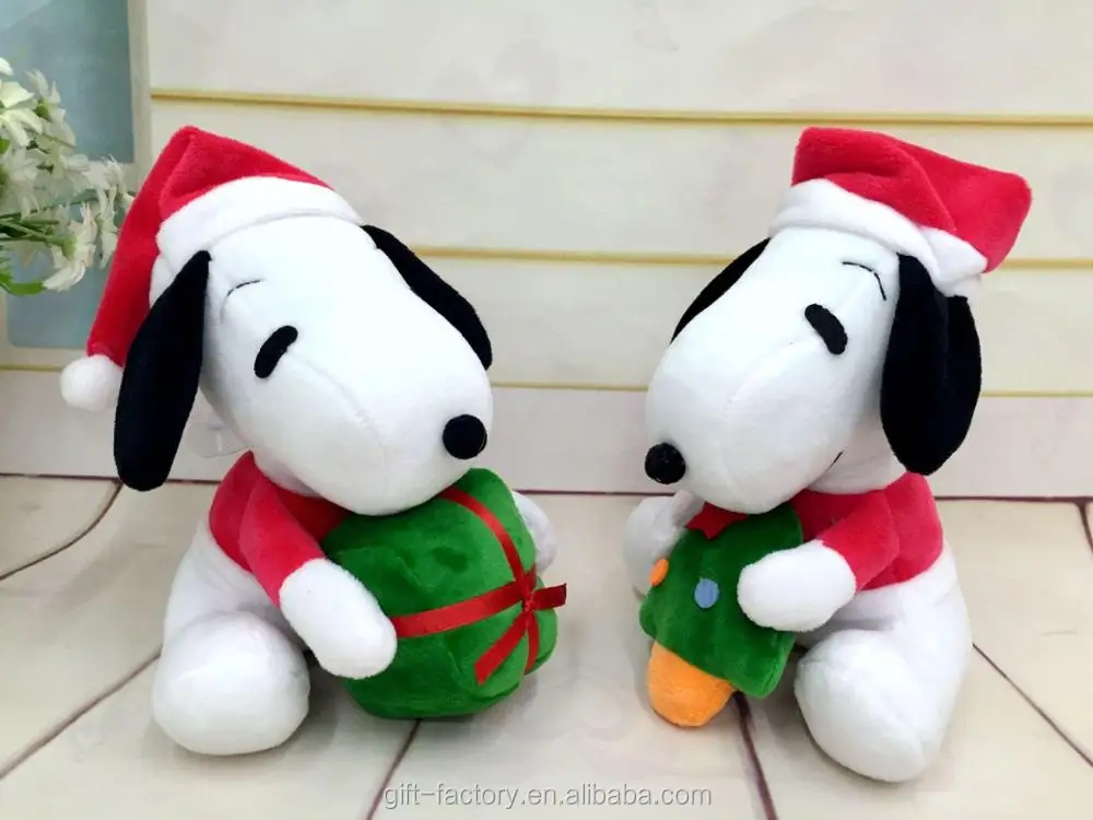 plush christmas snoopy